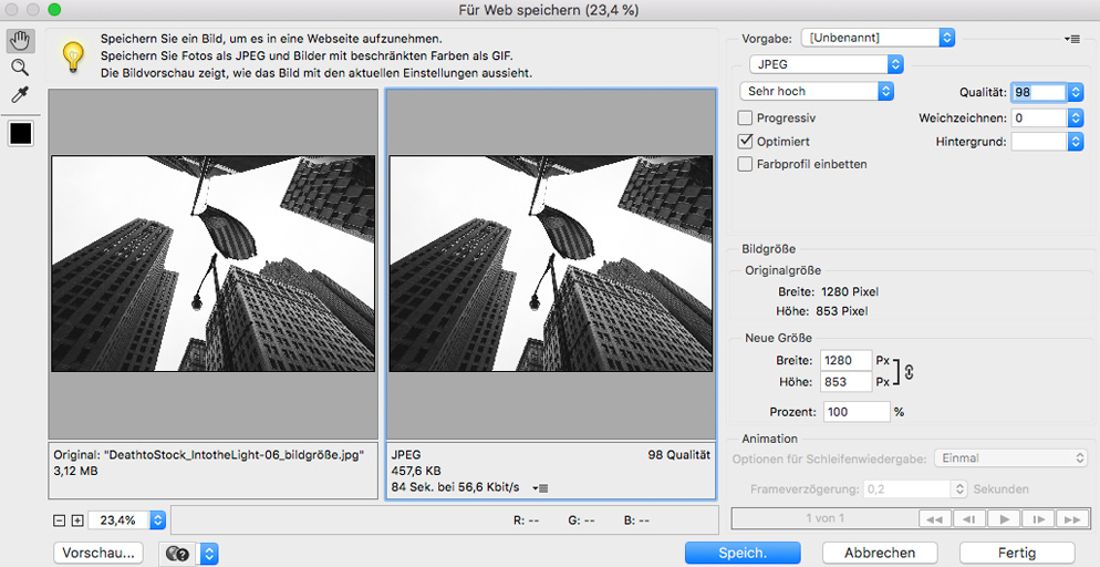Photoshop Für Web speichern