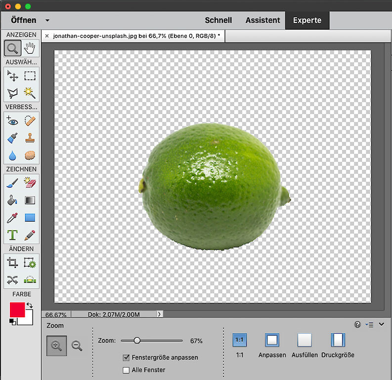 5 Photoshop-Tipps: Hier transparenter Hintergrund